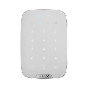 Ajax KEYPAD PLUS Teclado sem fios Ajax com leitor de tags e cartões Mifare branco