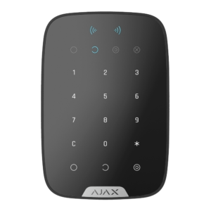 Ajax KEYPAD PLUS Teclado sem fios Ajax com leitor de tags e cartões Mifare preto